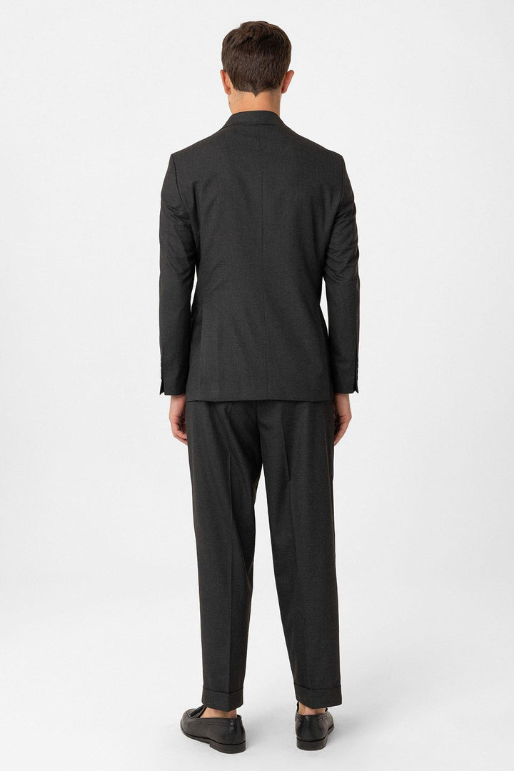ANT Antioch Anthracite Cross-Closure Italian Cut Men's Suit - Brive-la-Gaillarde