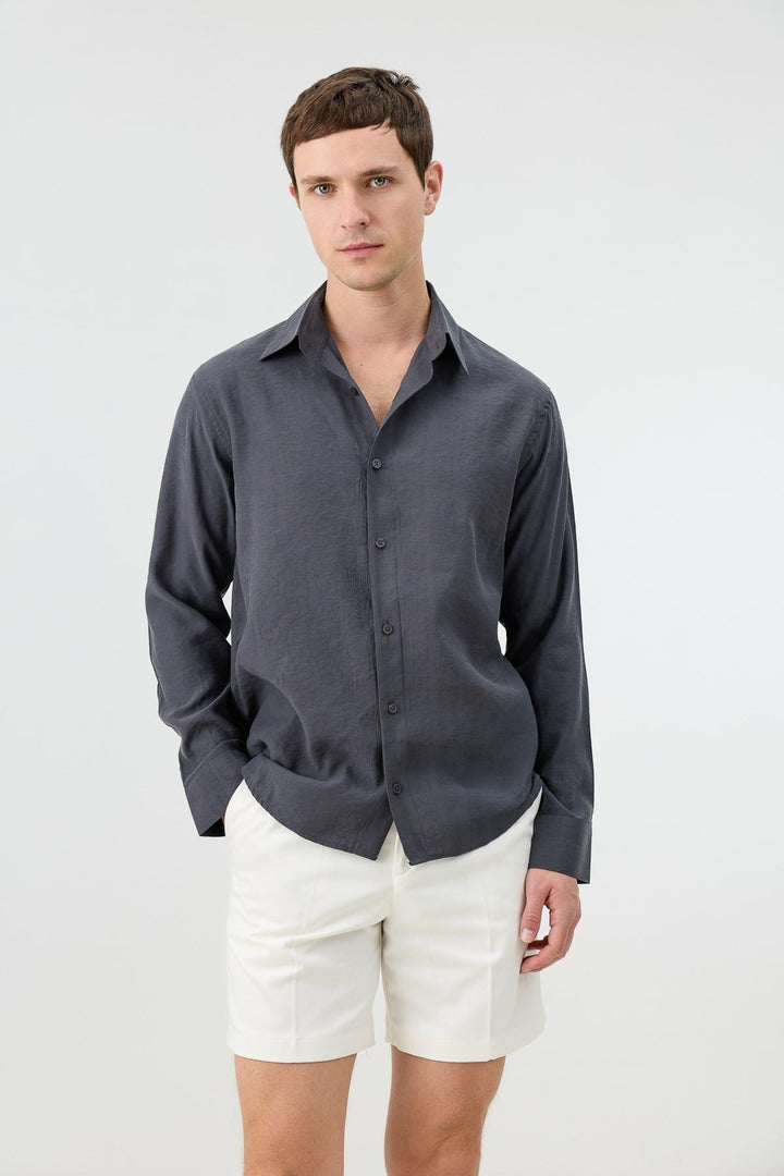 ANT Men's Patterned Shirt with Modal Blend - Oberhausen