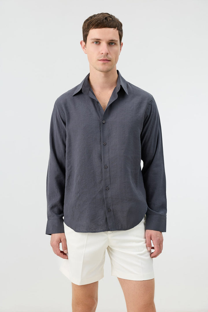 ANT Men's Patterned Shirt with Modal Blend - Oberhausen