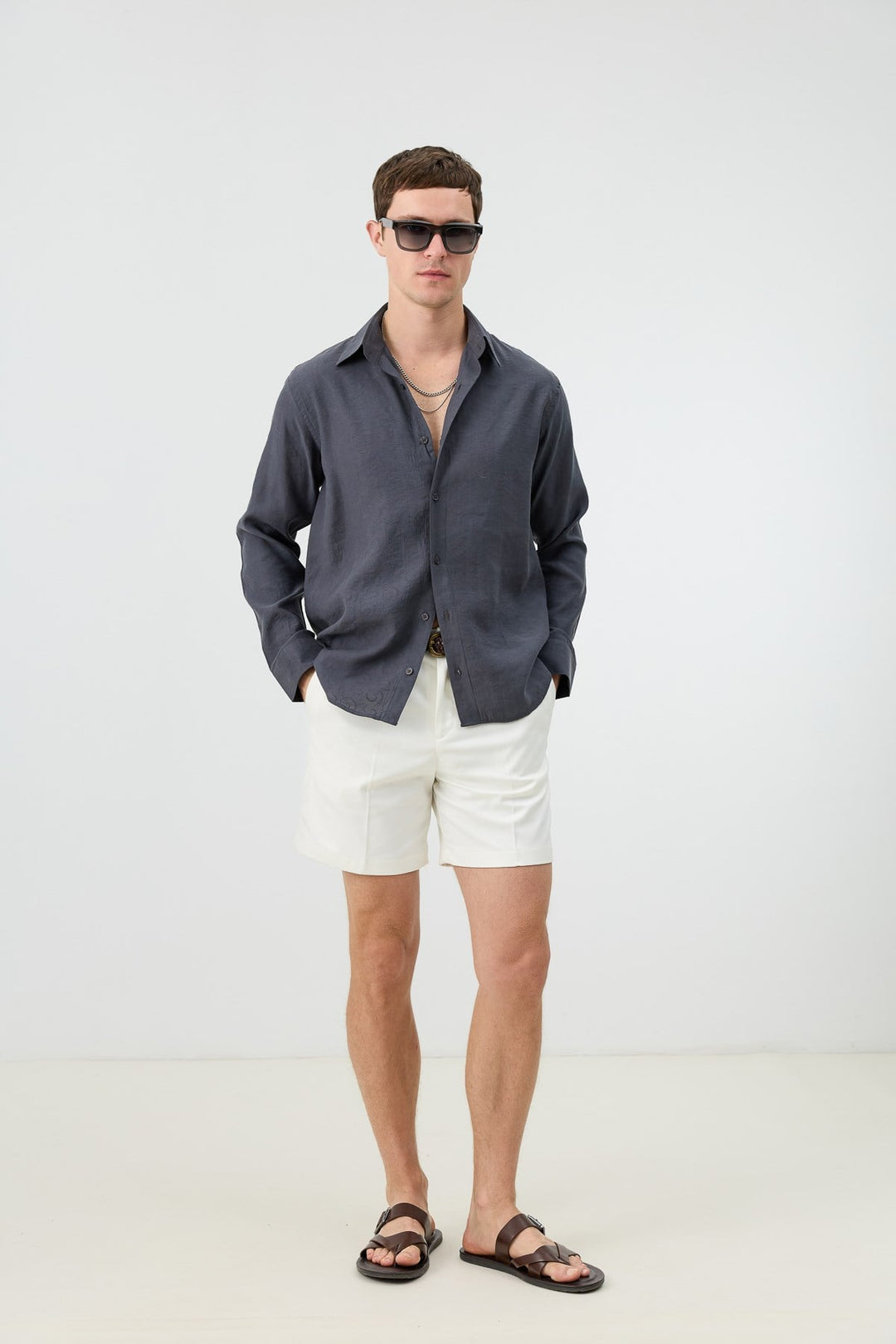 ANT Men's Patterned Shirt with Modal Blend - Oberhausen