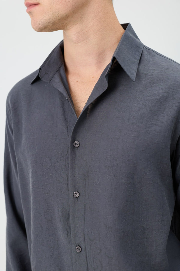 ANT Men's Patterned Shirt with Modal Blend - Oberhausen