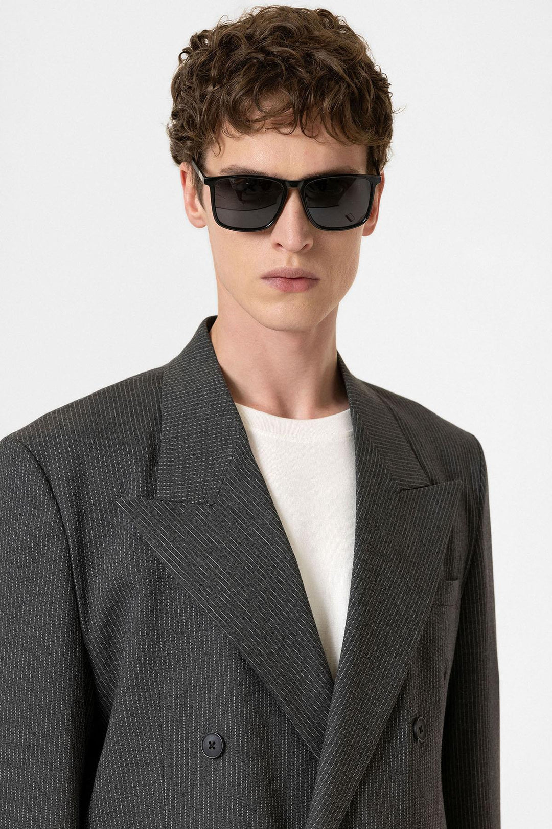 ANT Antioch Anthracite Comfortable Pinstriped Men's Blazer Jacket - Auburn