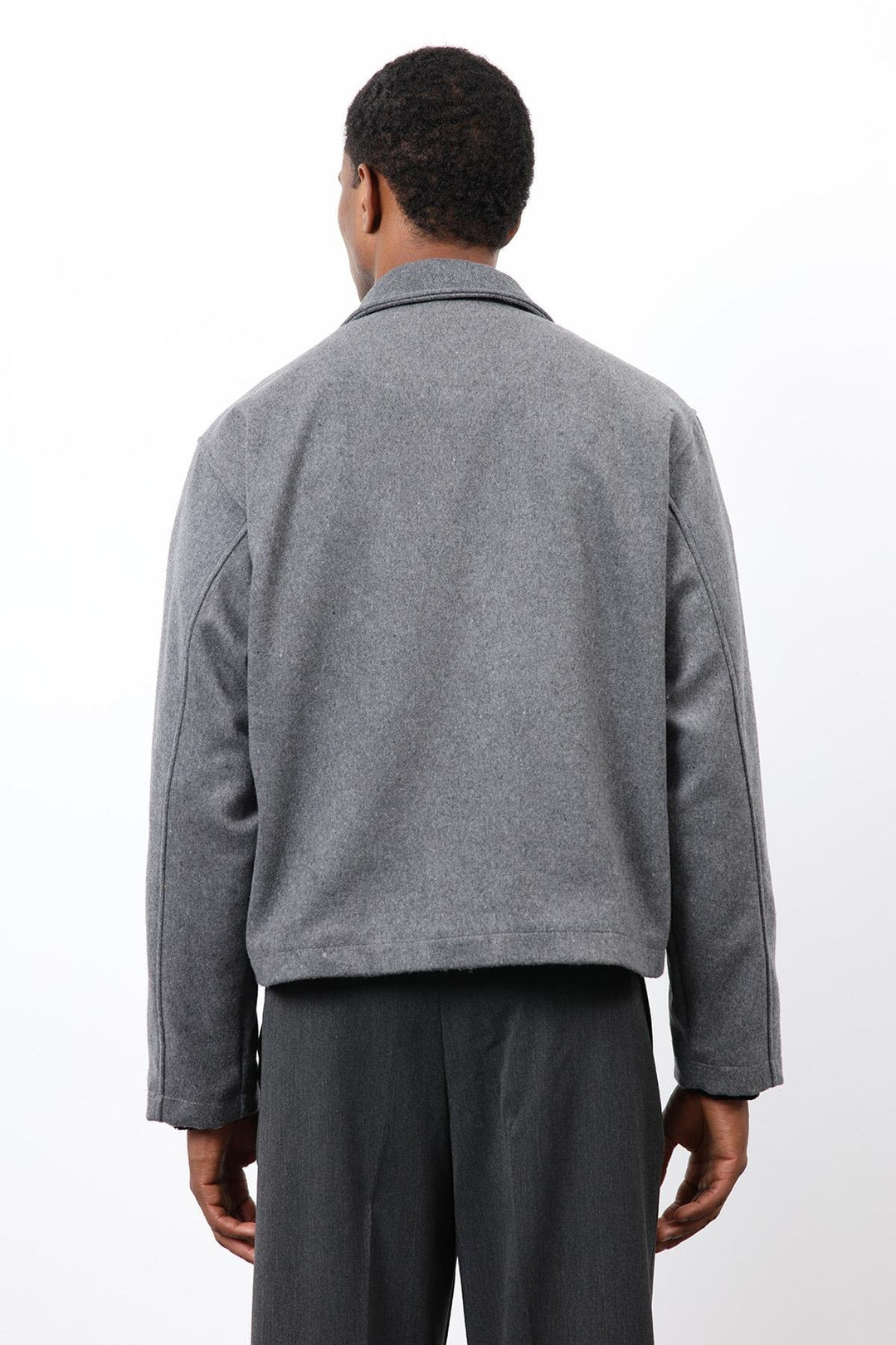 ANT Antioch Anthracite Regular Fit Textured Men's Coat - Soest