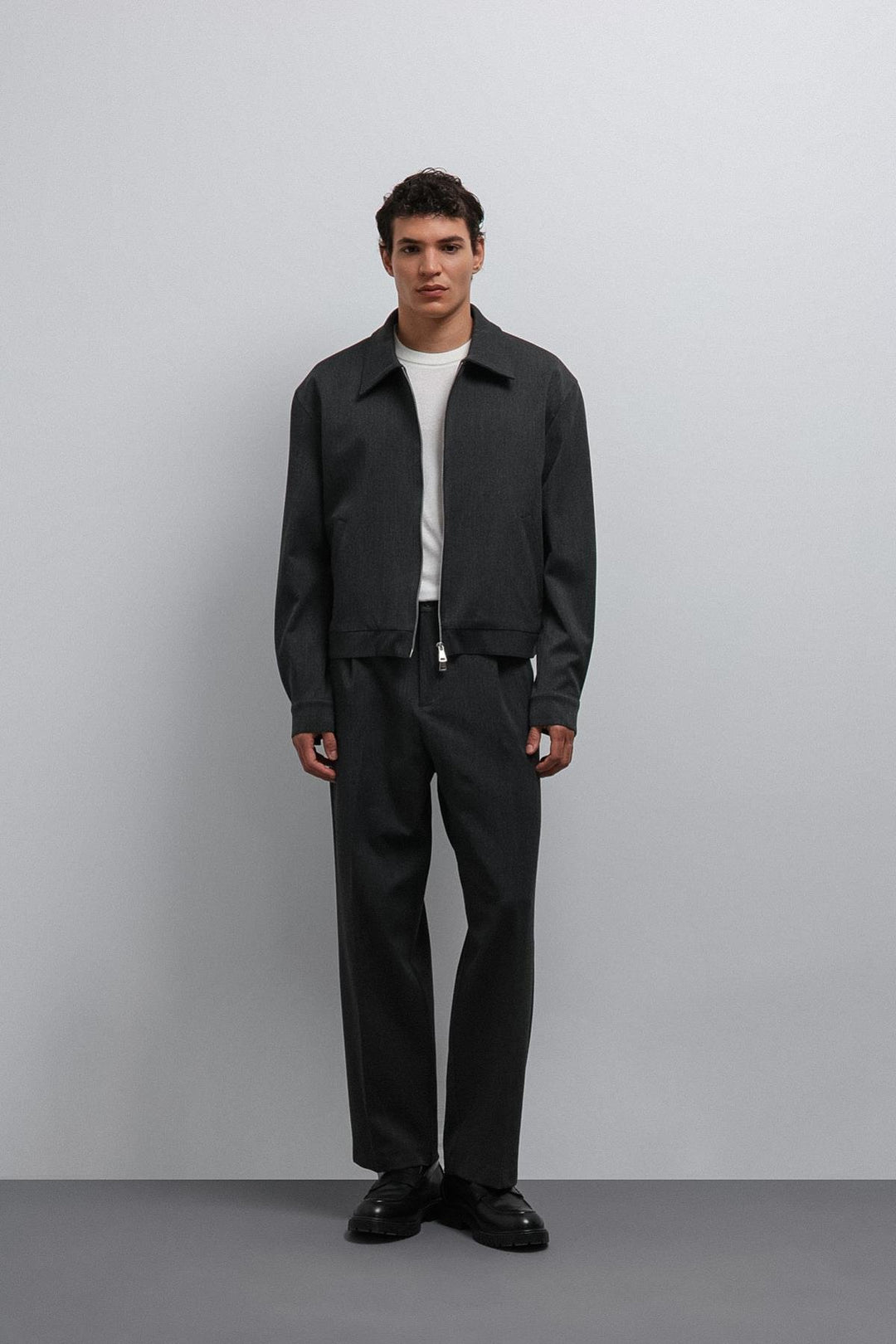 ANT Antioch Antrasit Relax Fit Baggy Pilili Erkek Pantolon - Alameda