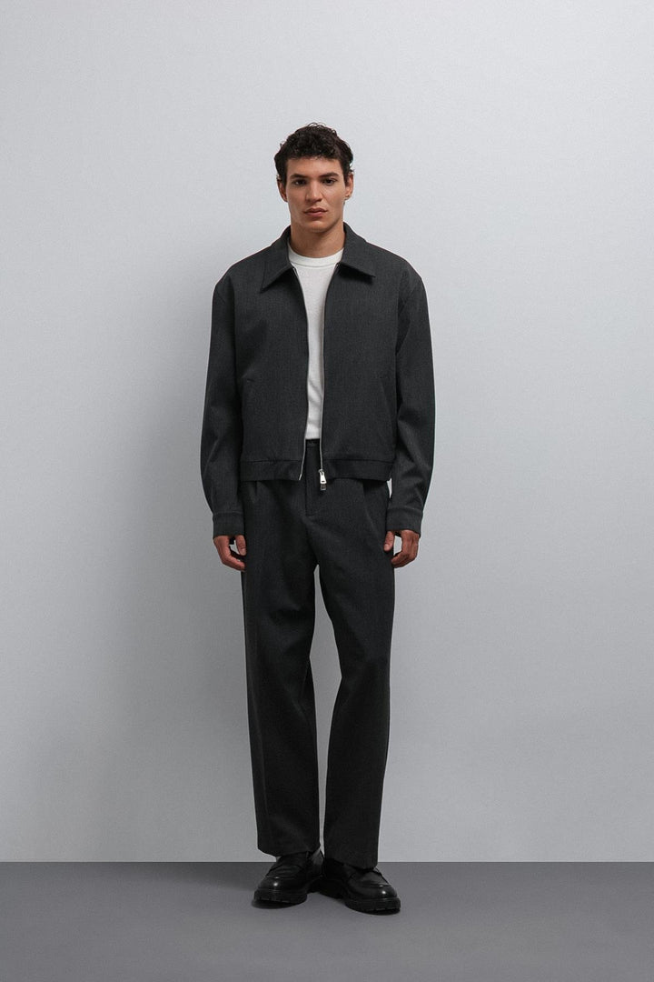 ANT Antioch Antrasit Relax Fit Baggy Pilili Erkek Pantolon - Alameda