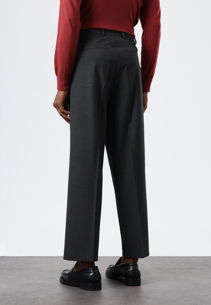 ANT Antioch Antrasit Relax Fit Çizgili Erkek Pantolon - Chino Hills