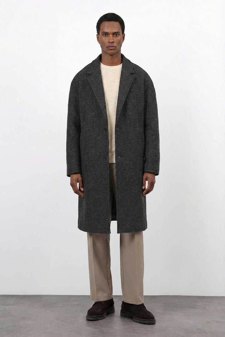ANT Antioch Anthracite Relax Fit Men's Coat - Hickory