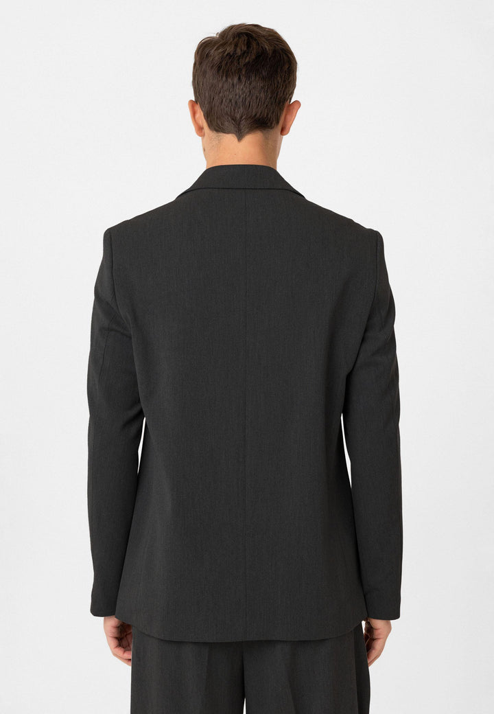 ANT Antioch Anthracite Relax Fit Double Breasted Men's Blazer Jacket - Escondido