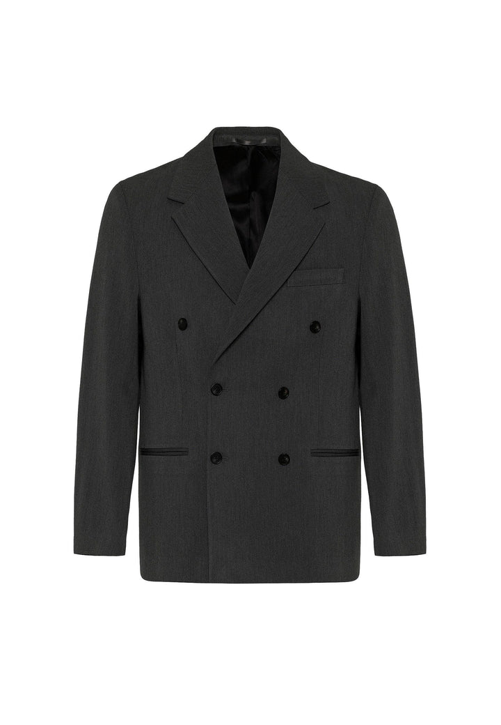 ANT Antioch Anthracite Relax Fit Double Breasted Men's Blazer Jacket - Escondido