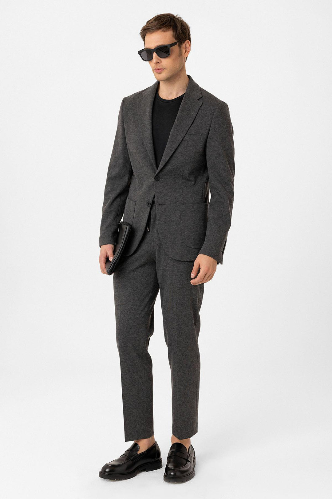 ANT Antioch Anthracite Slim Fit Comfort Men's Suit - Botoşani