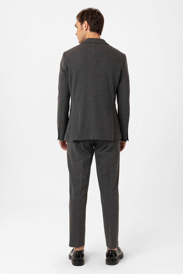 ANT Antioch Anthracite Slim Fit Comfort Men's Suit - Kalamáta