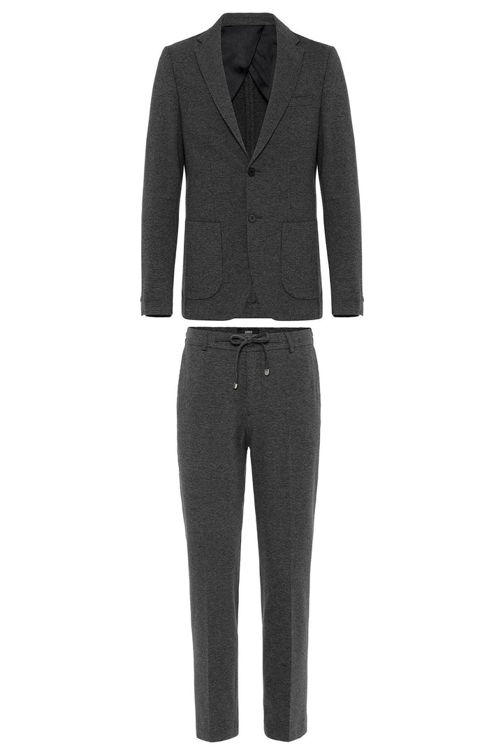 ANT Antioch Anthracite Slim Fit Comfort Men's Suit - Kalamáta