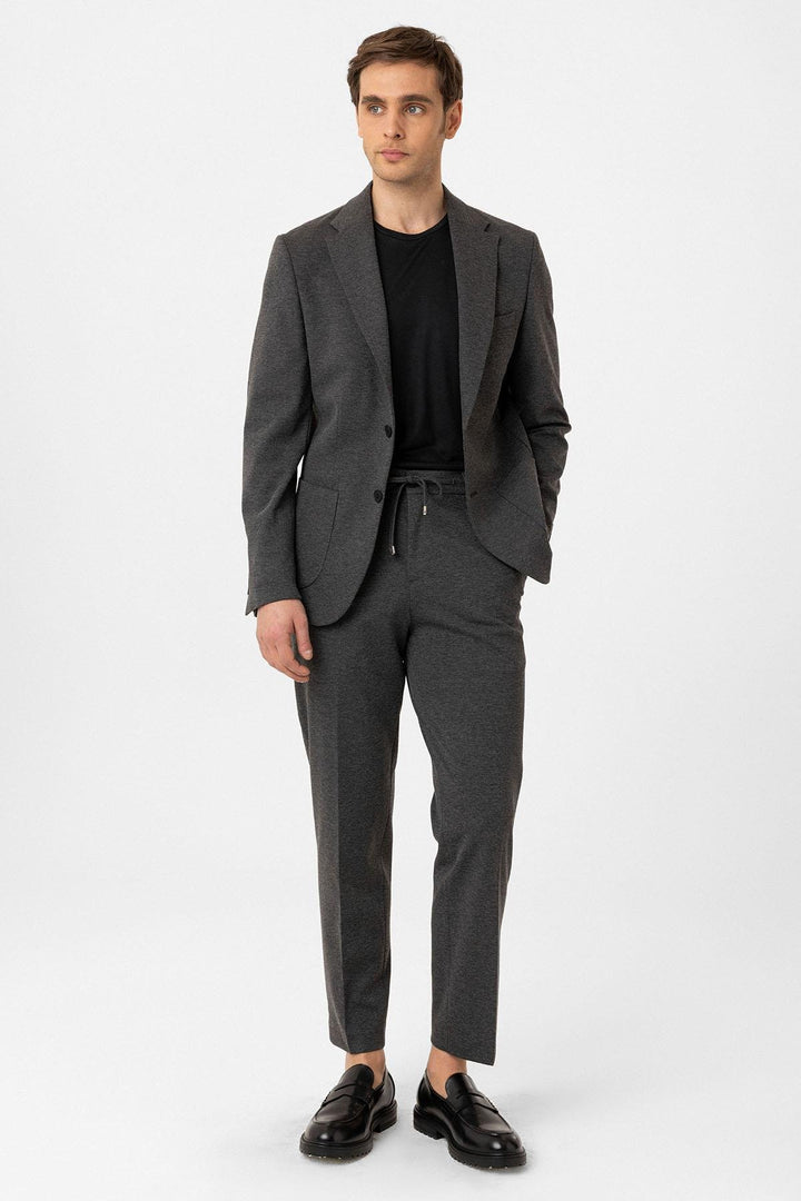 ANT Antioch Anthracite Slim Fit Comfort Men's Suit - Botoşani