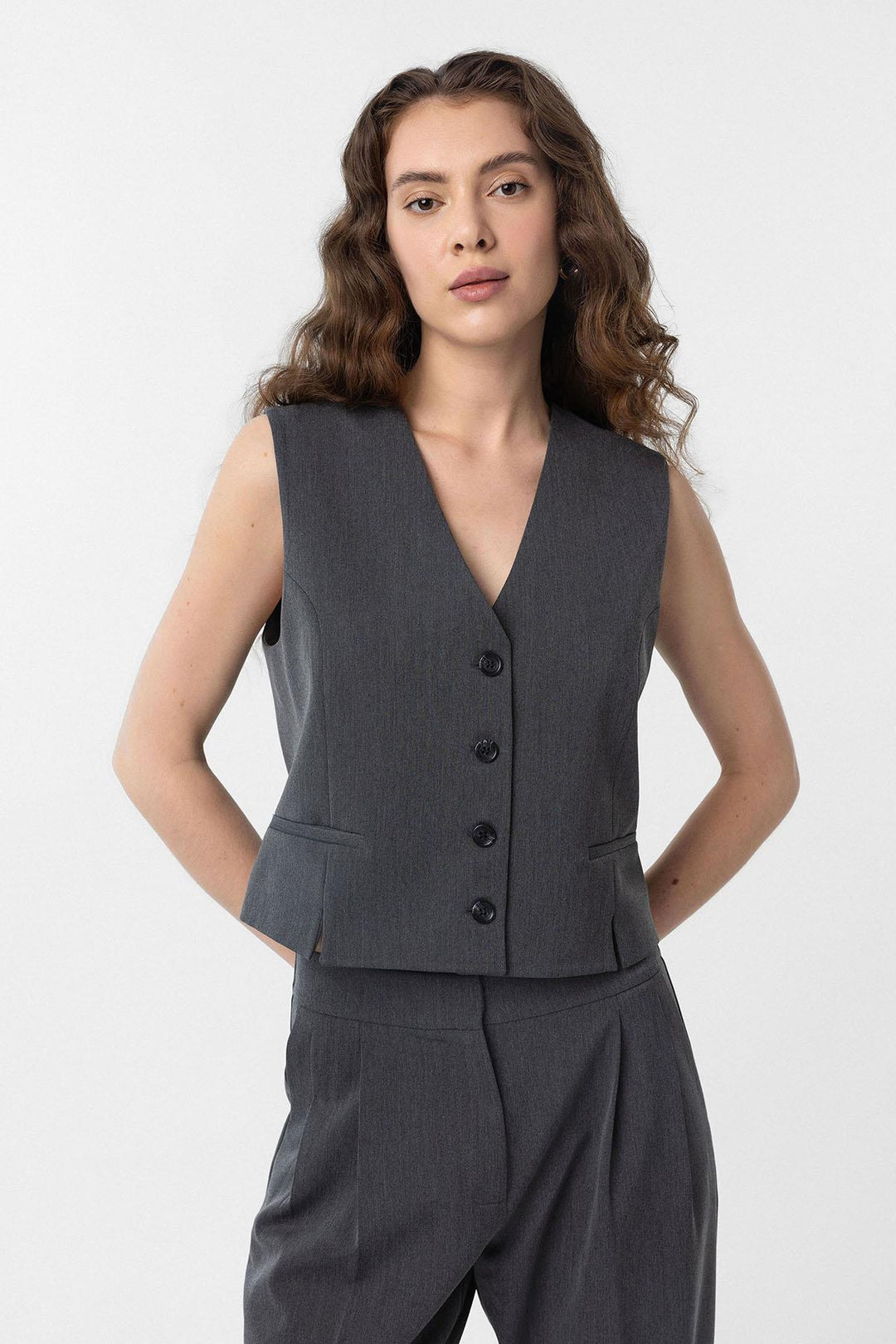ANT Antioch Anthracite Slit Women's Vest - East Lansing