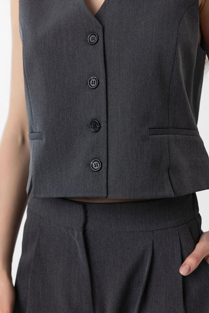 ANT Antioch Anthracite Slit Women's Vest - East Lansing