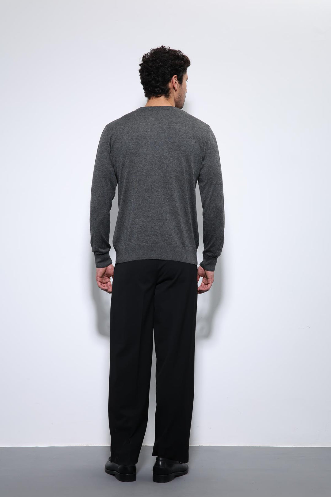 ANT Antioch Antrasit Yumuşak Dokulu Basic Erkek Kazak - Gronau