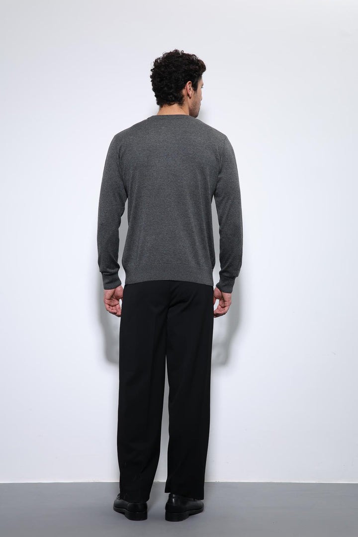 ANT Antioch Antrasit Yumuşak Dokulu Basic Erkek Kazak - Gronau