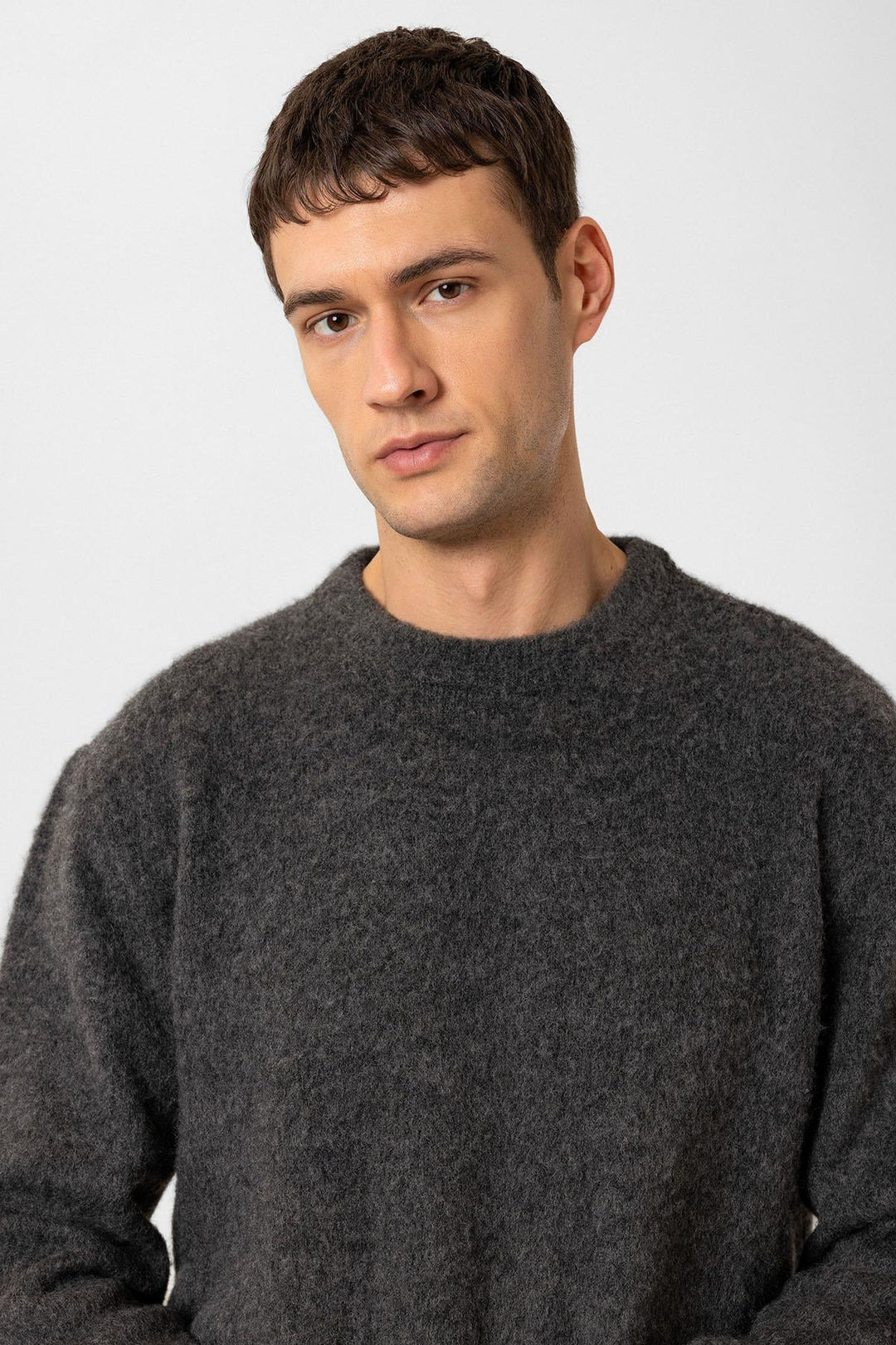 ANT Antioch Anthracite Wool-Look Men's Sweater - Dover