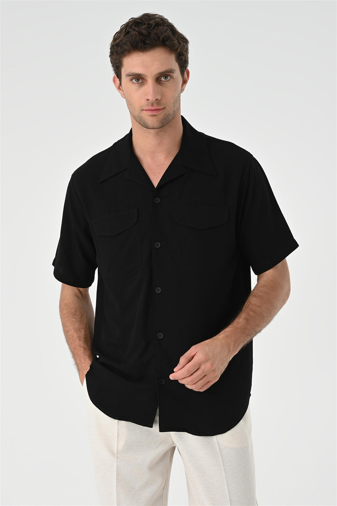 ANT Camp  Collar Pocket Detailed Men's Shirt - Pordenone