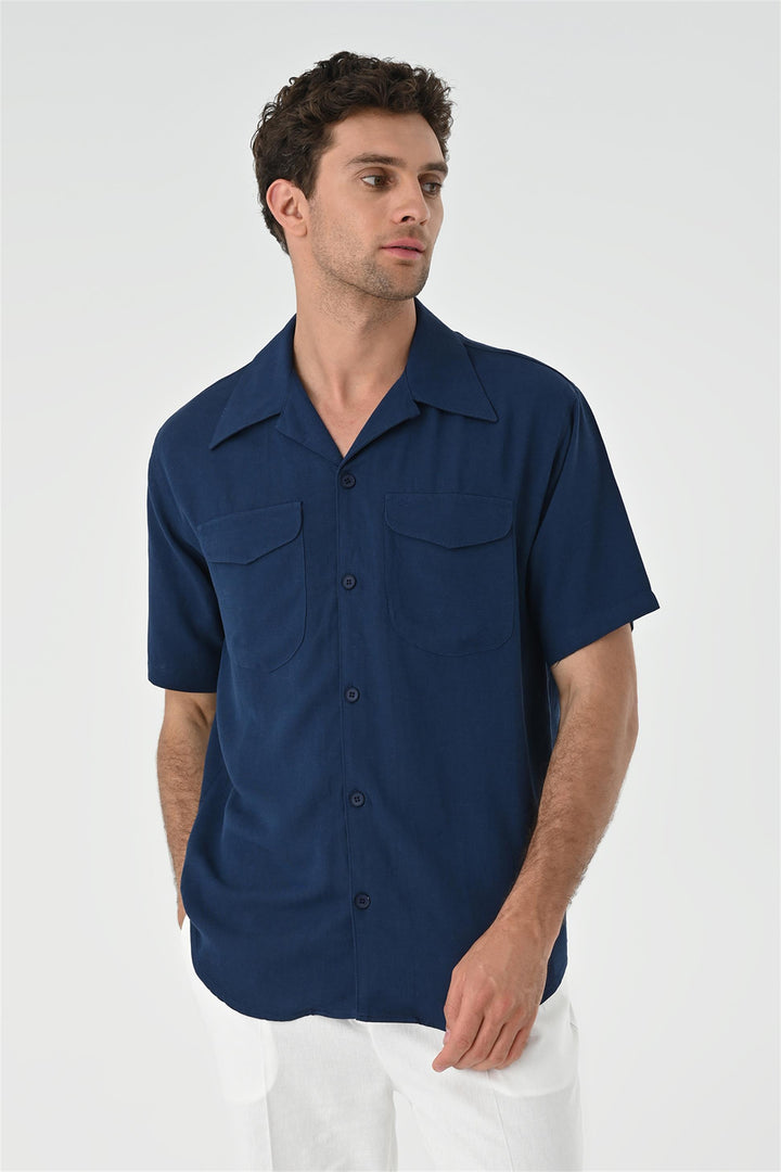 ANT Camp  Collar Pocket Detailed Men's Shirt - Paterno