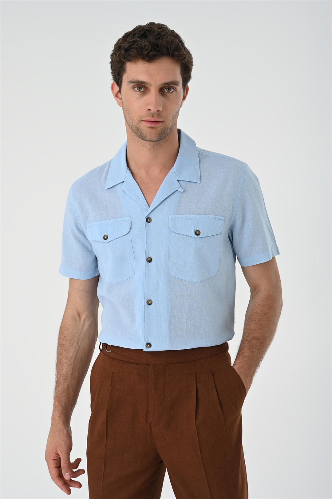 ANT Camp  Collar Pocket Detailed Men's Shirt - Bochum