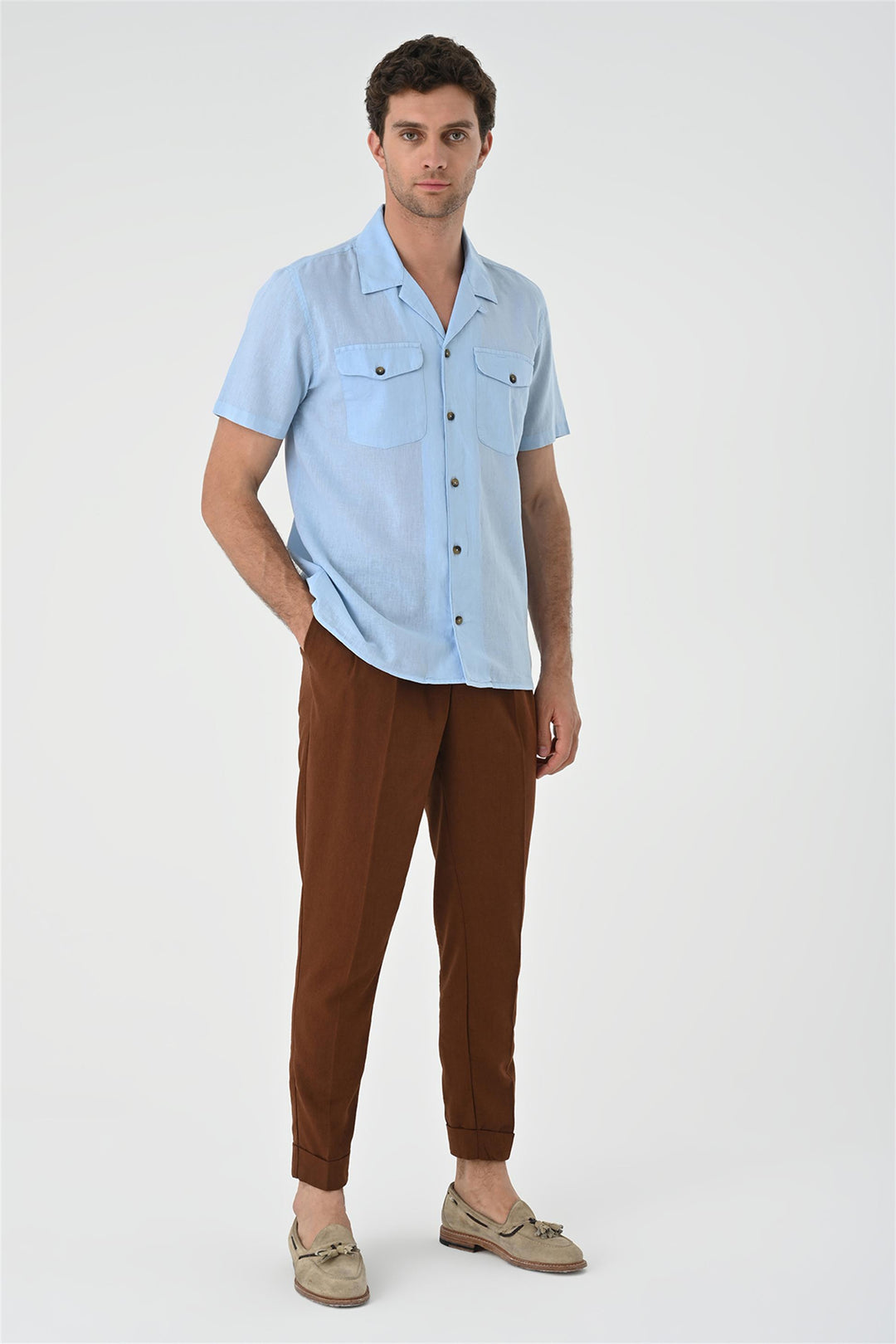 ANT Camp  Collar Pocket Detailed Men's Shirt - Bochum