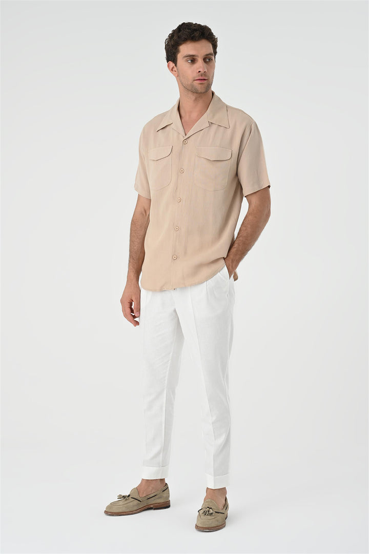 ANT Camp  Collar Pocket Detailed Men's Shirt - Voghera