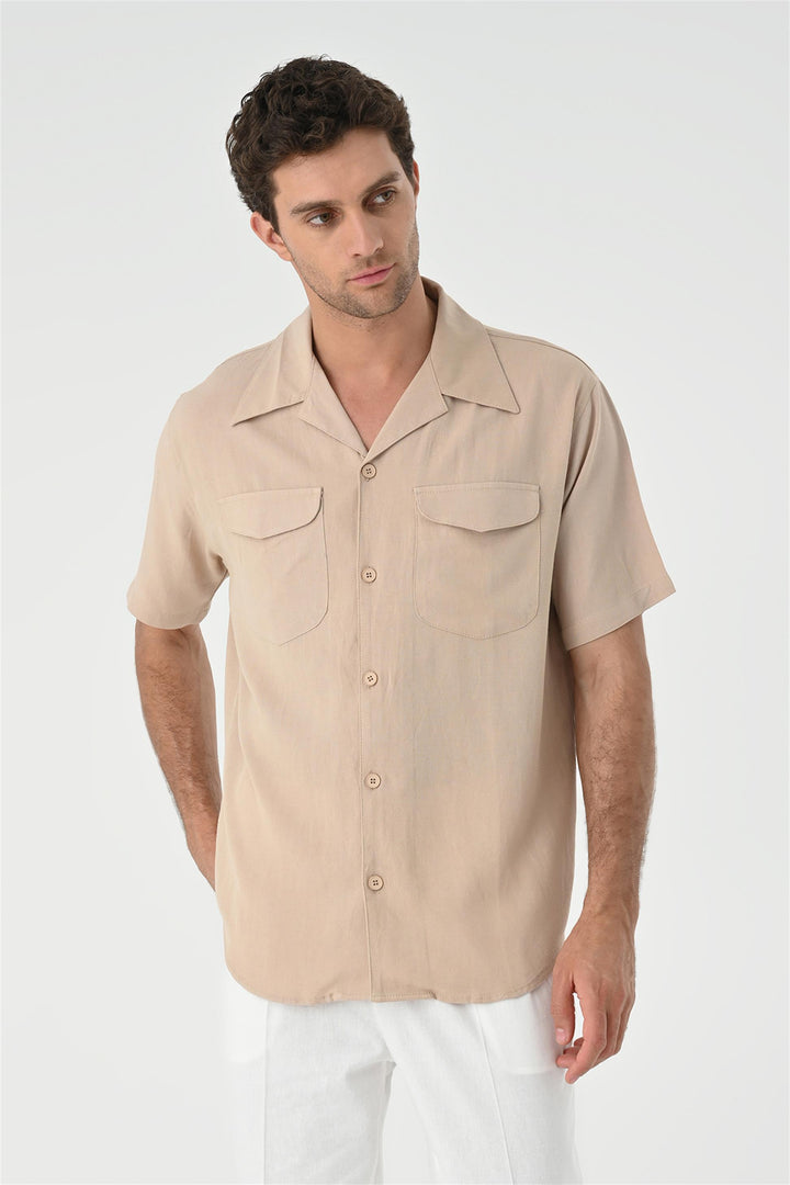 ANT Camp  Collar Pocket Detailed Men's Shirt - Voghera