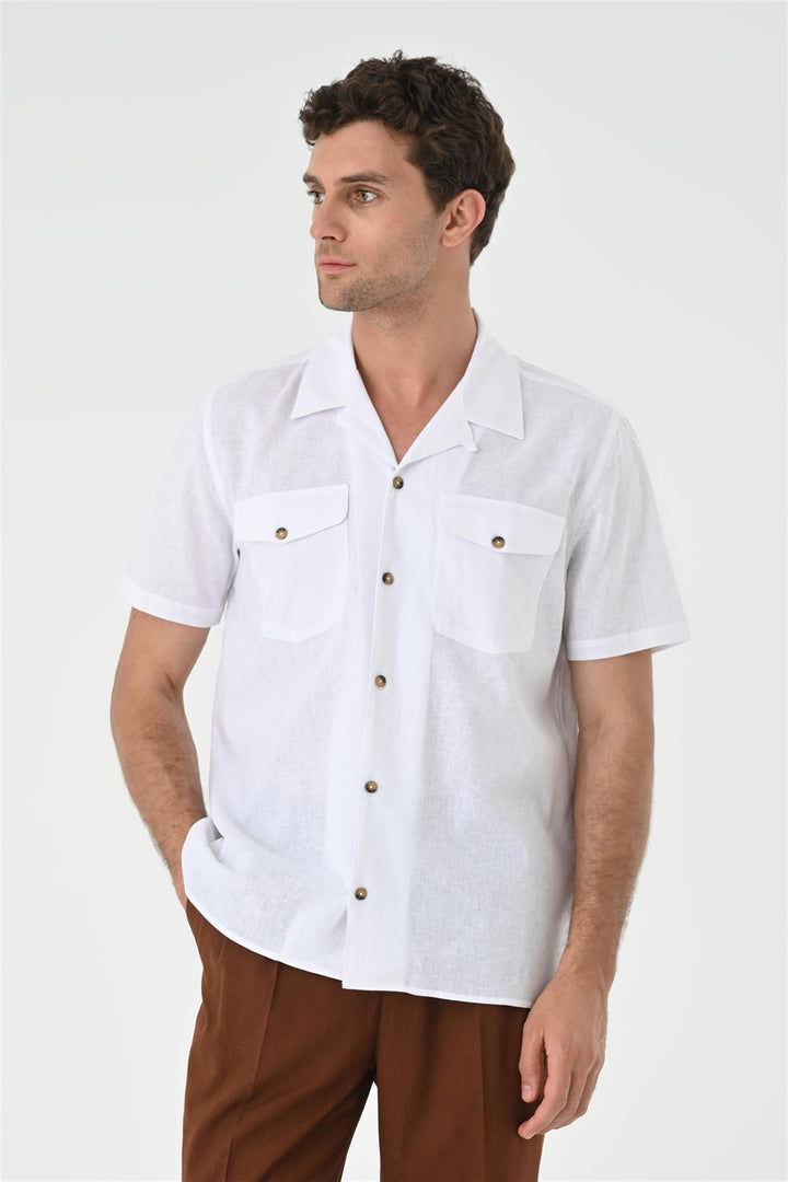 ANT Camp  Collar Pocket Detailed Men's Shirt - Ingolstadt
