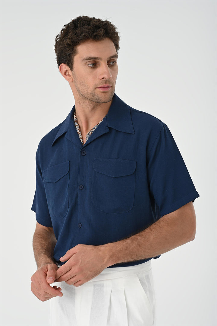 ANT Camp  Collar Pocket Detailed Men's Shirt - Paterno