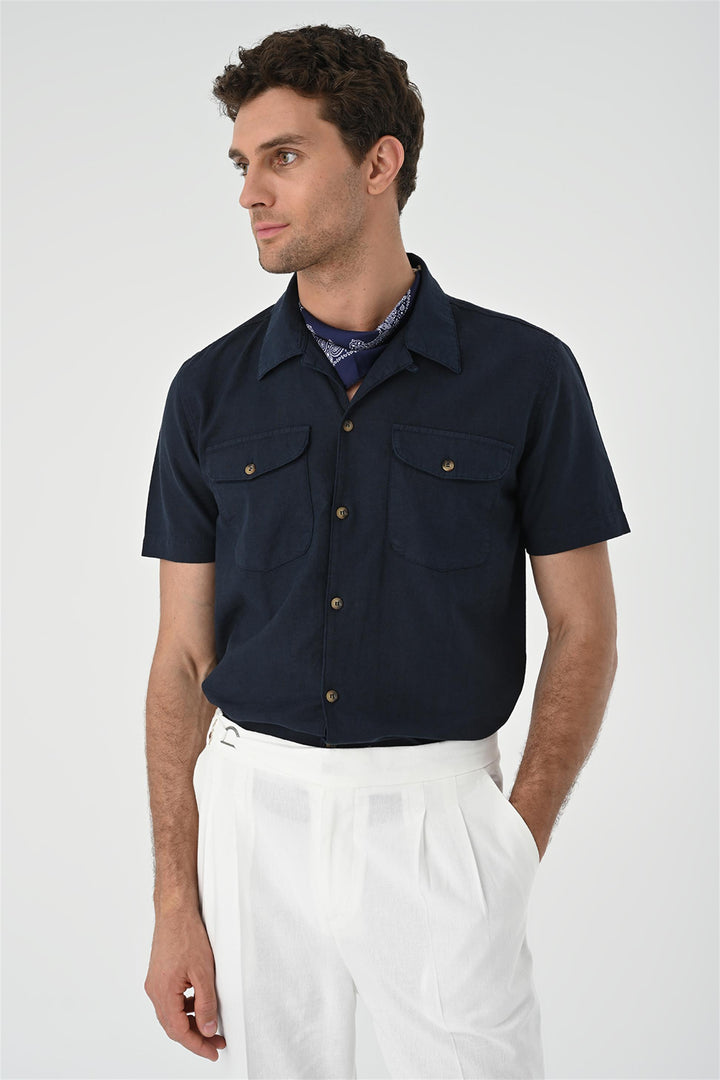 ANT Camp  Collar Pocket Detailed Men's Shirt - Chorley
