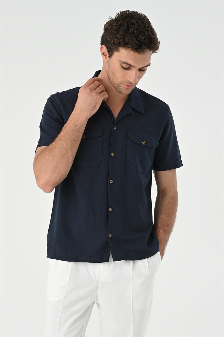 ANT Camp  Collar Pocket Detailed Men's Shirt - Chorley