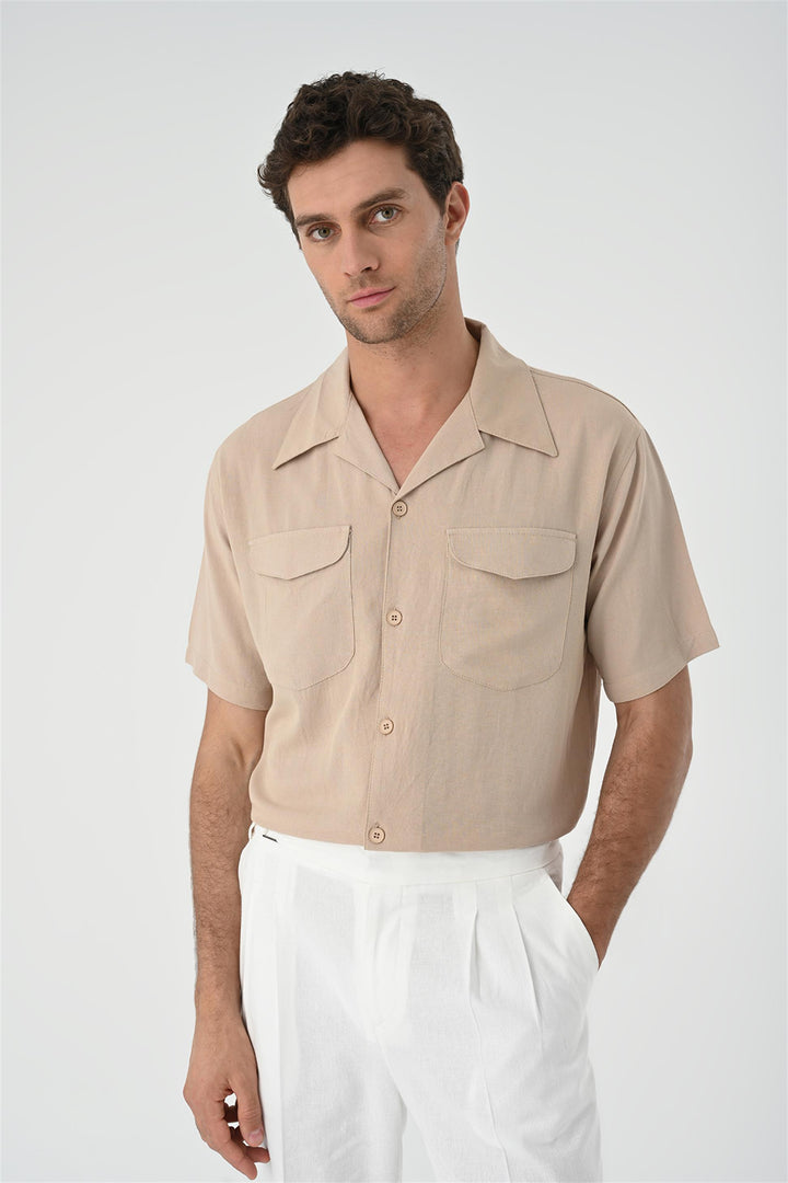 ANT Camp  Collar Pocket Detailed Men's Shirt - Voghera