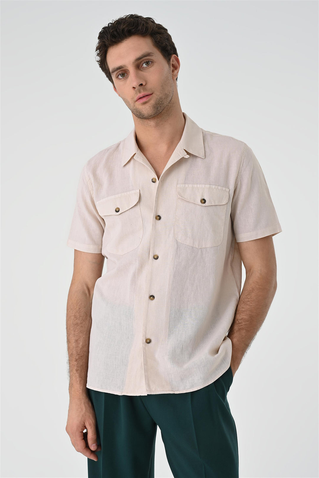 ANT Camp  Collar Pocket Detailed Men's Shirt - Stockton-on-Tees