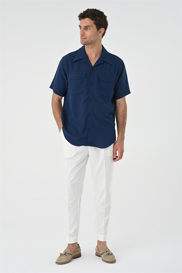 ANT Camp  Collar Pocket Detailed Men's Shirt - Paterno