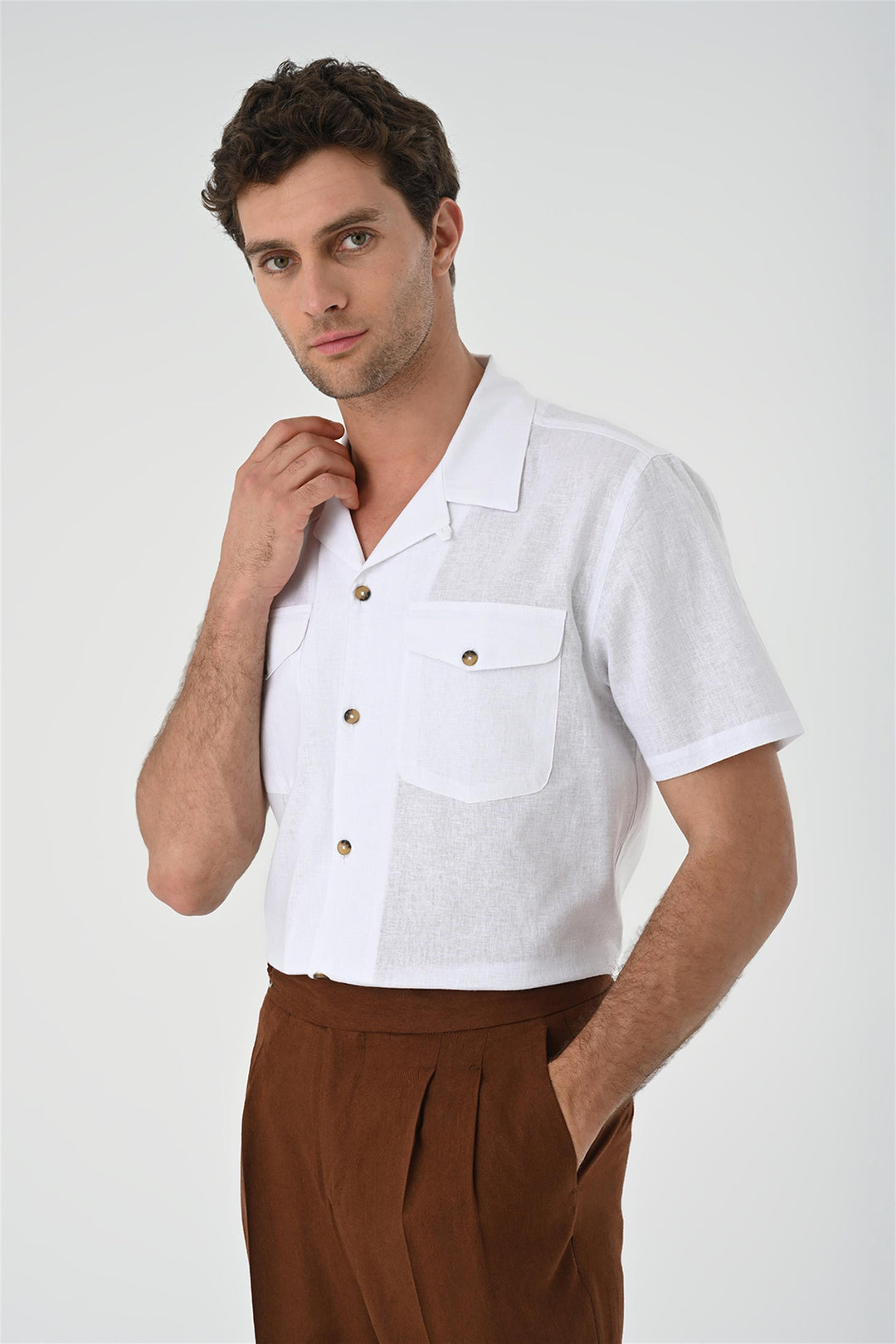 ANT Camp  Collar Pocket Detailed Men's Shirt - Ingolstadt