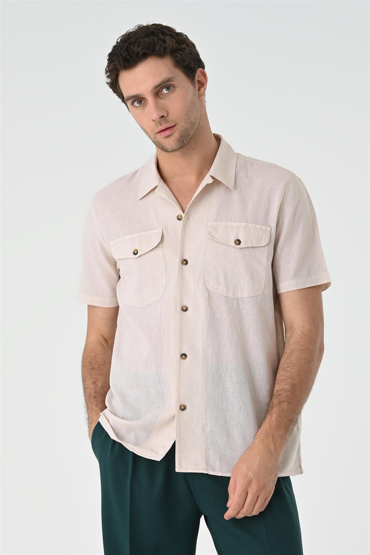 ANT Camp  Collar Pocket Detailed Men's Shirt - Stockton-on-Tees