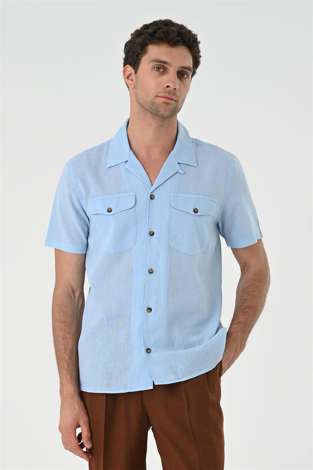 ANT Camp  Collar Pocket Detailed Men's Shirt - Bochum