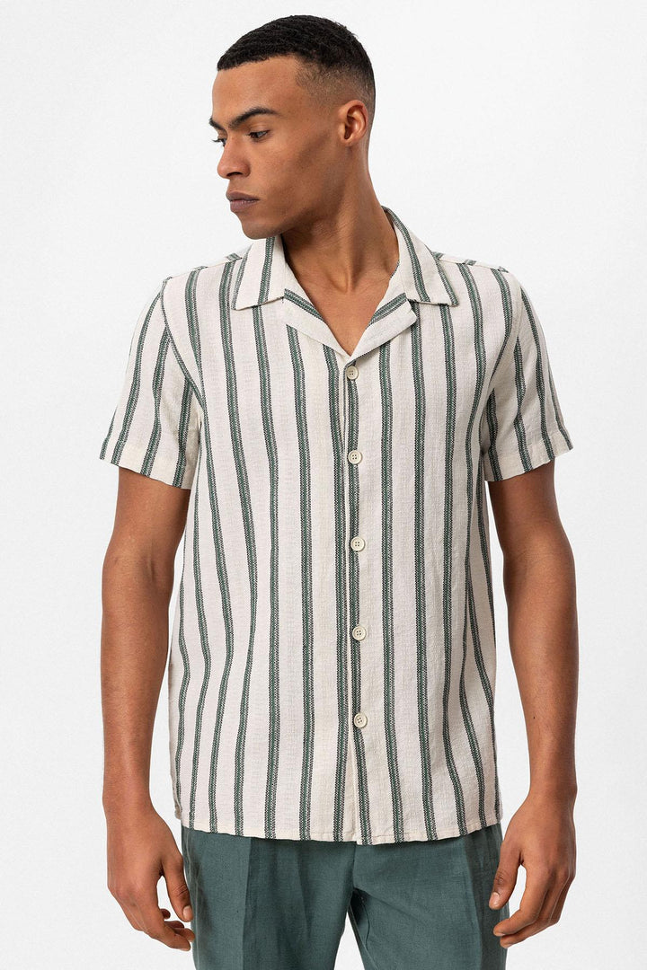 ANT Camp  Collar Striped Men's Shirt - Azuqueca de Henares