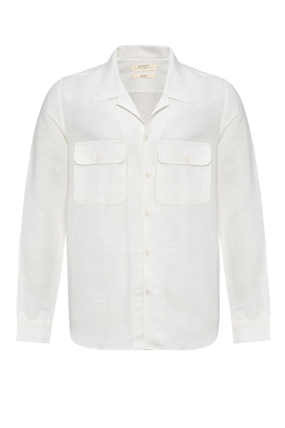 ANT Camp  Collar Linen Blend Long Sleeve Men's Shirt - Bârlad