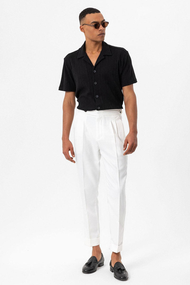ANT Camp  Collar Knitted Patterned Men's Shirt - Melito di Napoli
