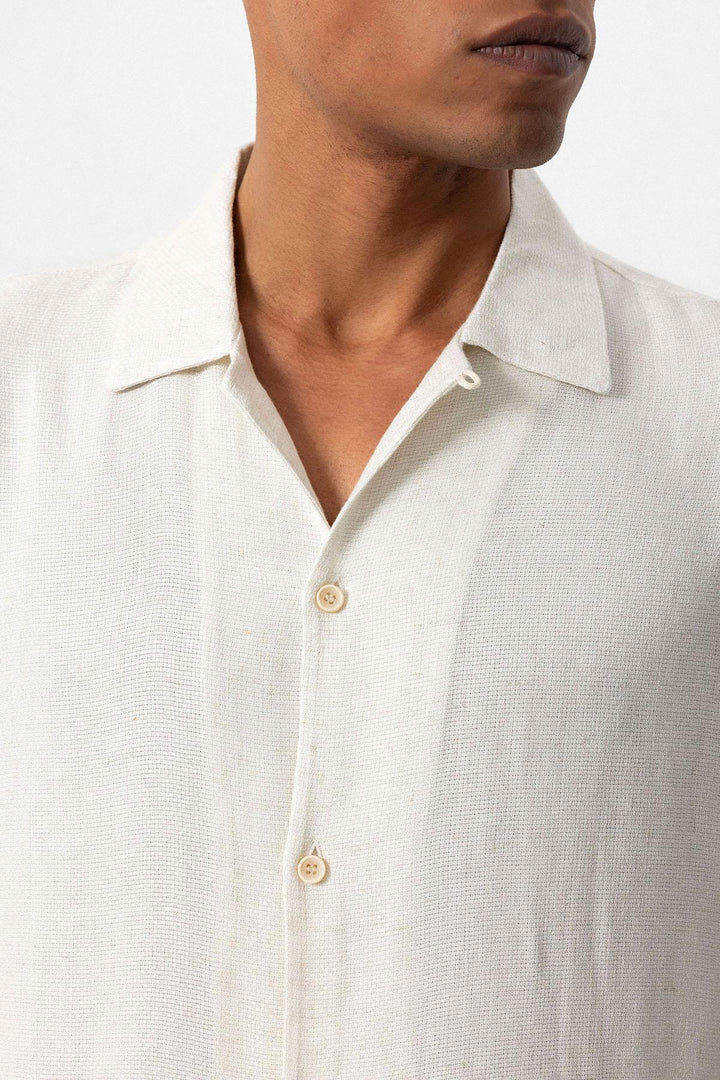 ANT Camp  Collar Knitted Textured Men's Shirt - Borgerhout