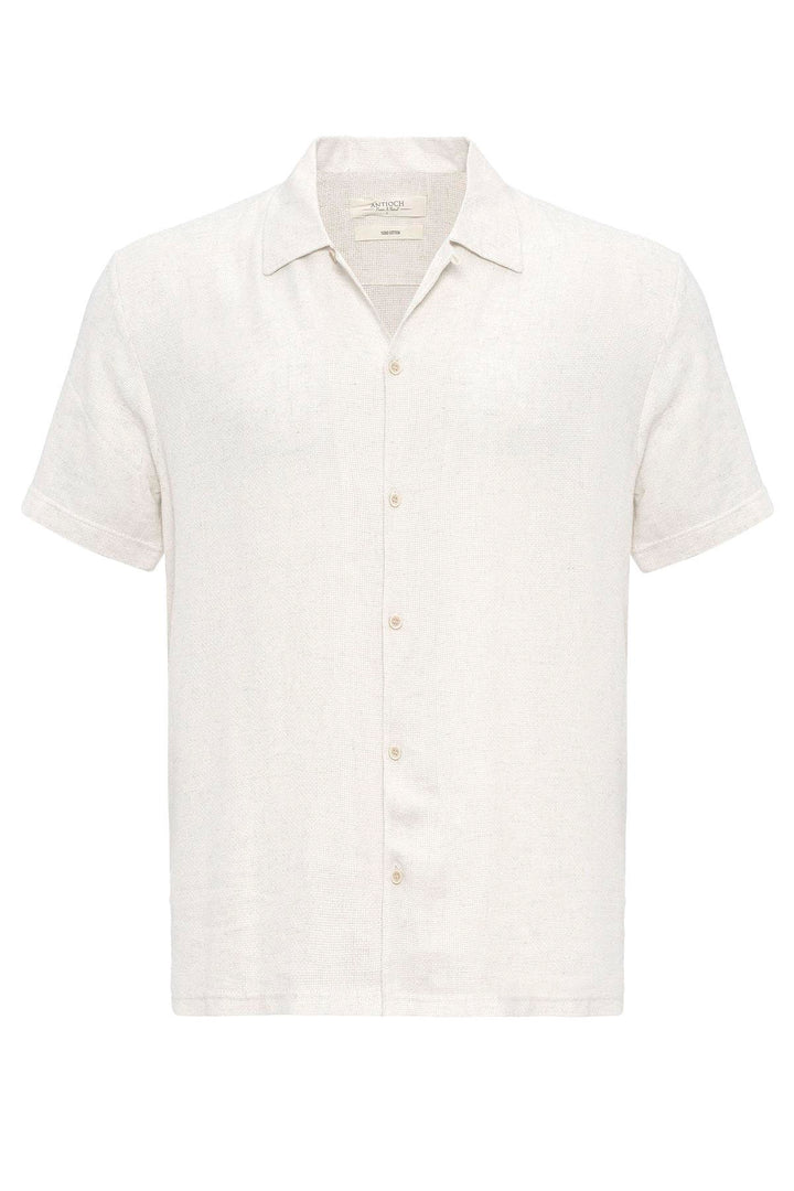 ANT Camp  Collar Knitted Textured Men's Shirt - Borgerhout