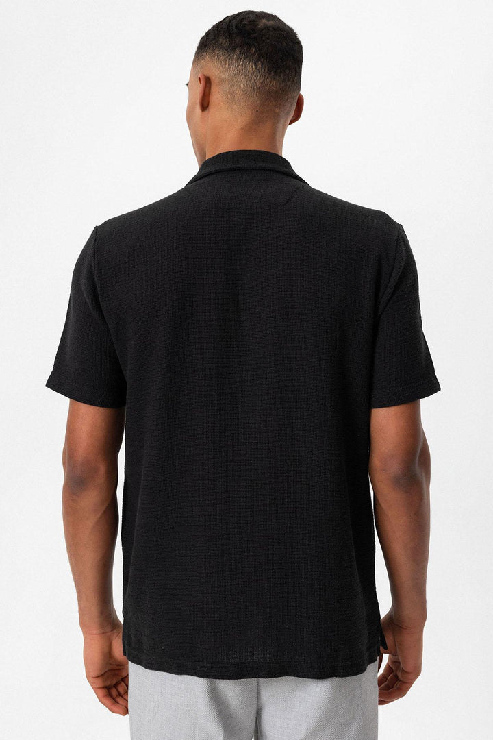ANT Camp  Collar Knitted Textured Men's Shirt - Ioánnina