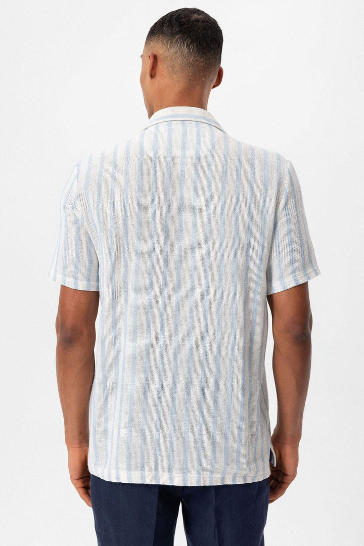 ANT Camp  Collar Knitted Short Sleeve Men's Shirt - Manresa