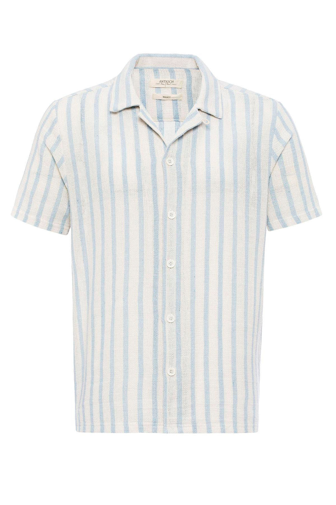 ANT Camp  Collar Knitted Short Sleeve Men's Shirt - Manresa