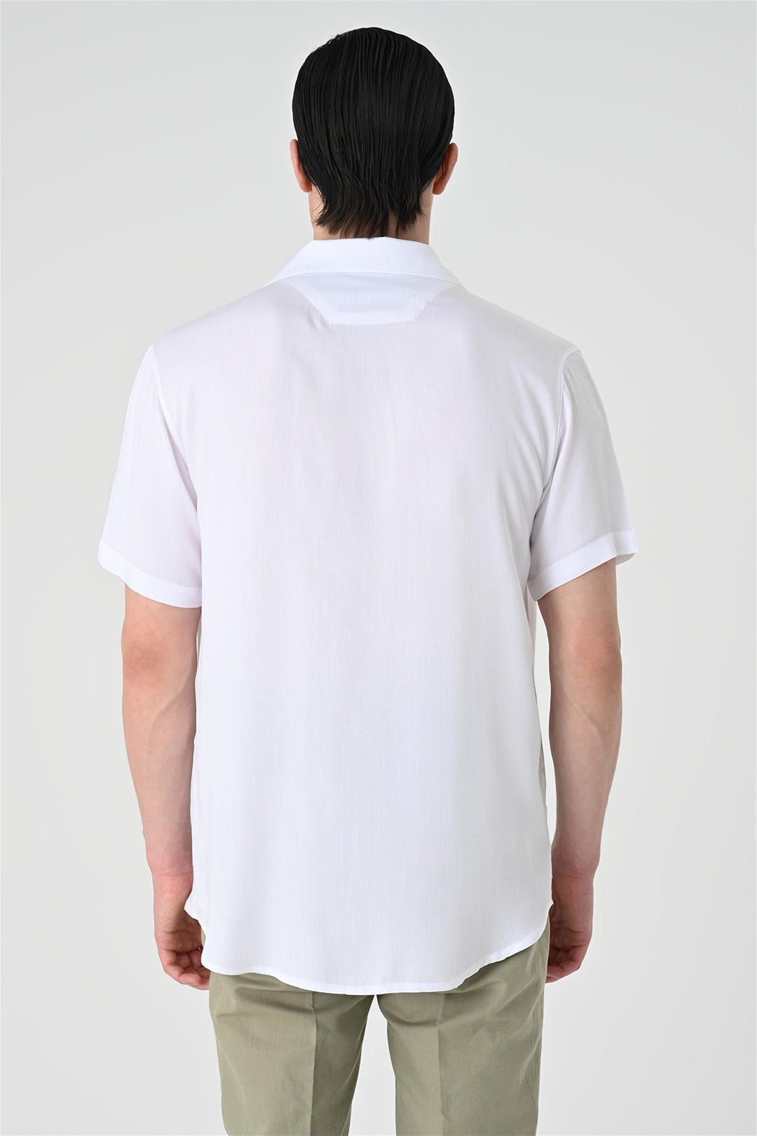 ANT Oversized Short Sleeve Men's Shirt with Applique Collar - Dnipro