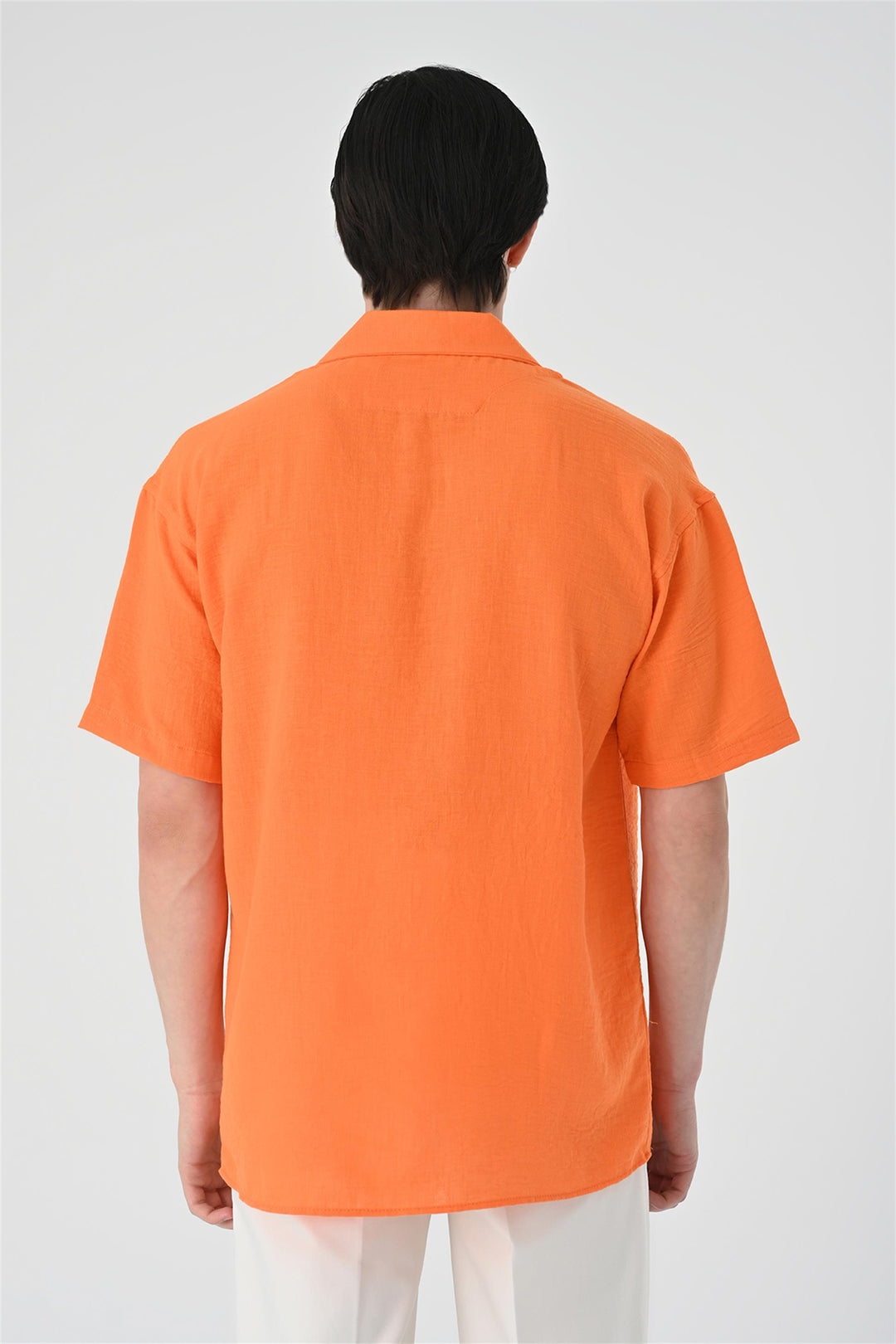 ANT Oversized Short Sleeve Men's Shirt with Apach Collar - Skenderaj