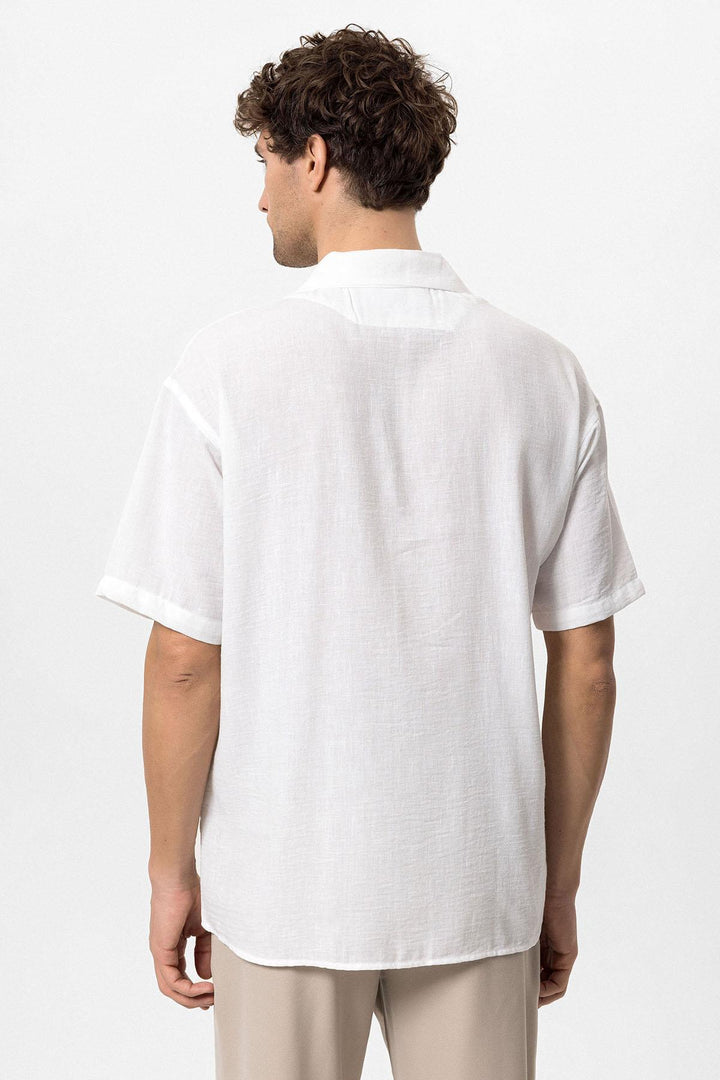 ANT Oversized Short Sleeve Men's Shirt with Apach Collar - Reşiţa