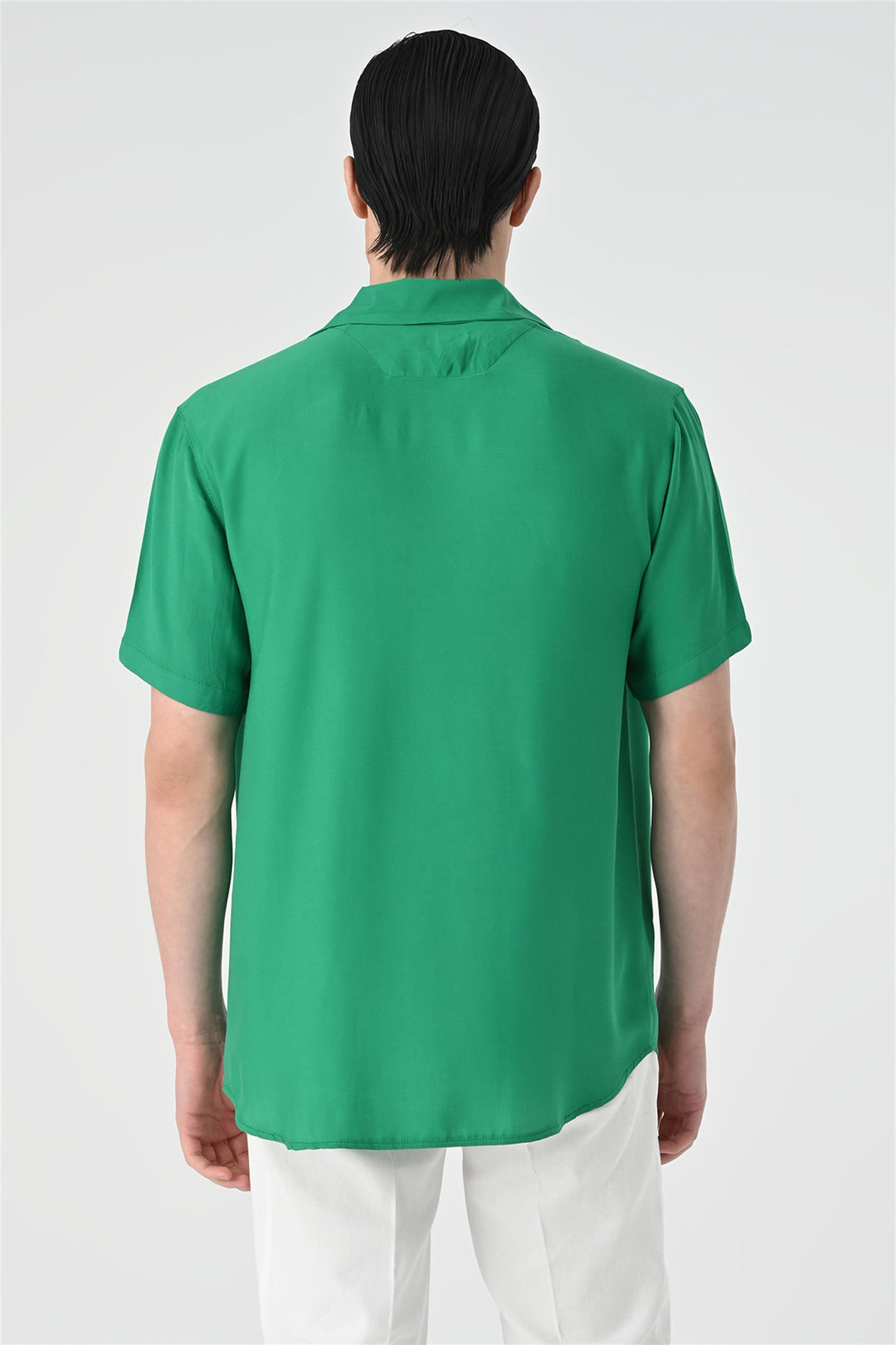 ANT Oversized Short Sleeve Men's Shirt with Applique Collar - Jacksonville